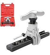 Wostore Tubing Flaring Tool Kit - 7 Dies for Eccentric Flares on 3/16-3/4 inch Copper Pipes - Ide...