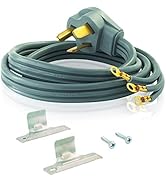 Eastman 6 Feet Electric Dryer Cord, 30 Amps 3-Prong Wire, 61251