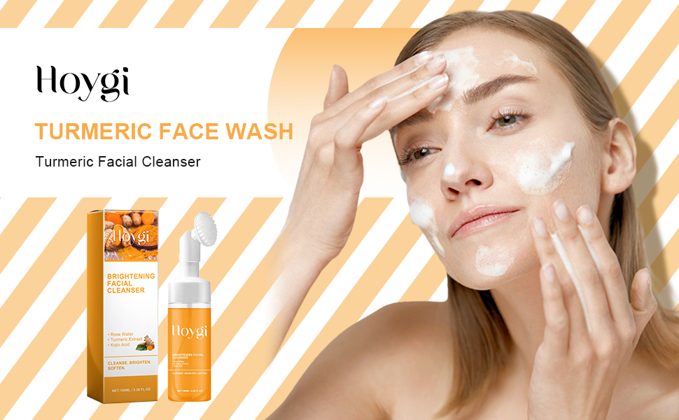 turmeric face wash with brush Skin Care Face Wash