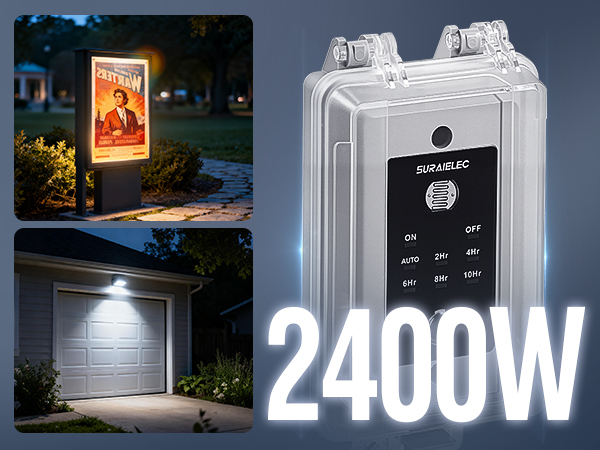 20 high power light timer outdoor weatherproof