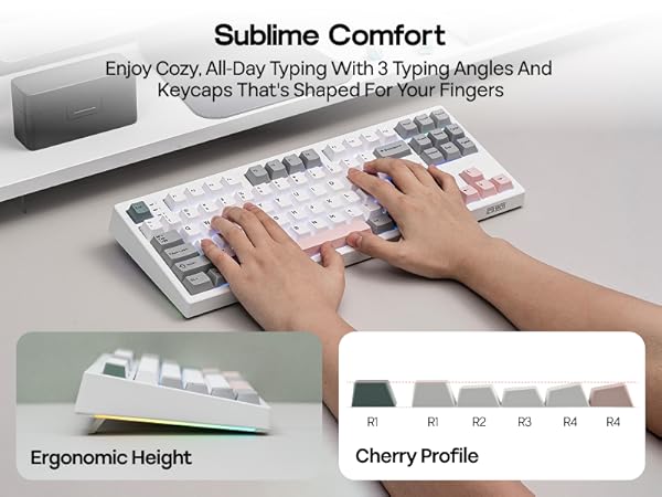 EPOMAKER TH87 Wireless Mechanical Keyboard with 10000mAh Battery