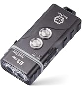 RovyVon E3 Plus Keychain Flashlight 700 Lumen Dual Power Rechargeable with Lockout Mode, Waterpro...