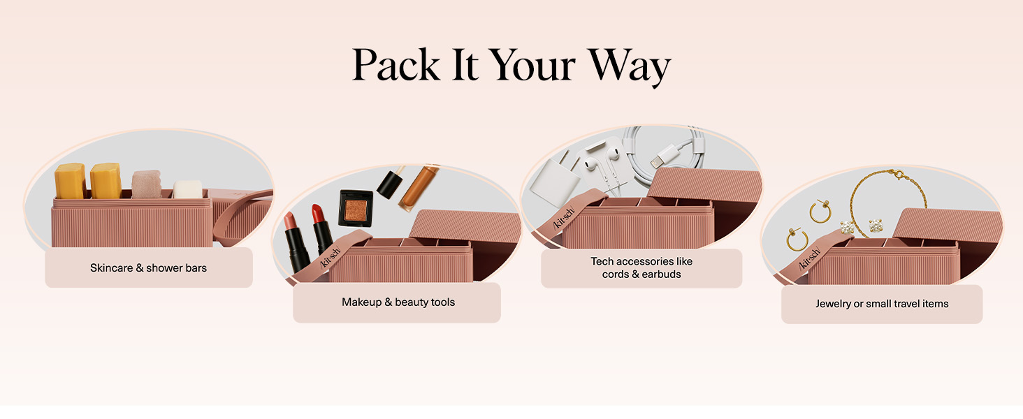 Kitsch 4-Compartment Travel Soap Case