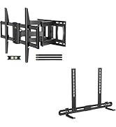 Full Motion Mount, for Most 42-86 inch TVs, Holds up to 120lbs, Max VESA 600x400mm&amp;Universal Soun...