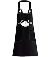 KIMCHOMERSE Kitchen Apron with Cute Pattern and Front Pockets for Women and Men