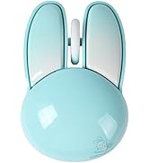 Wireless Mouse Cute Rabbit Wireless Computer Mouse for Laptop, Silent Portable 2.4GHz Optical Wir...