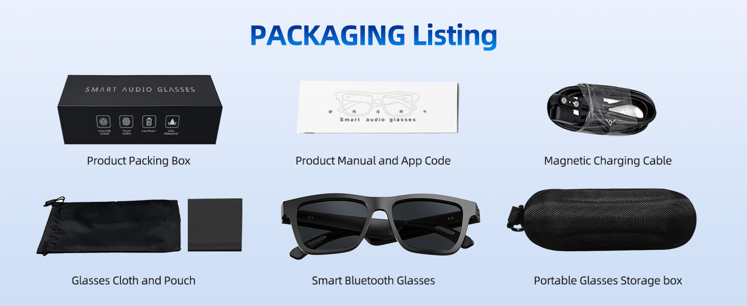 Ai Smart Translation Glasses for Men and Women with Chat GPT Bluetooth Glasses Music Playback