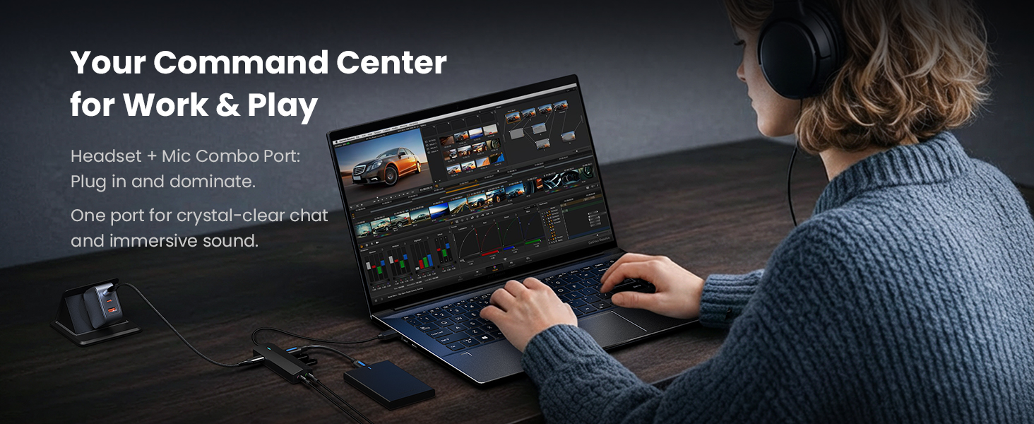 usb hub extend sound card