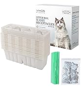 VIKOS Products 20-Pack Disposable Litter Box Waste Receptacles Compatible with Littermaid Waste R...