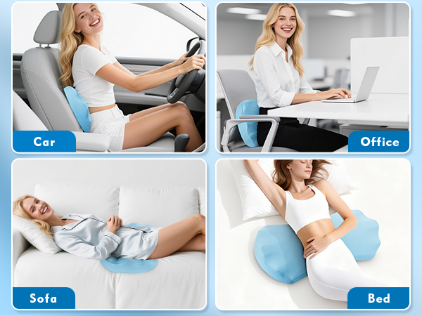 Lumbar Support Pillow for Bed