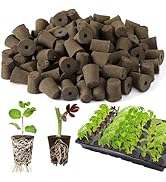 Bigmeta 100 Pcs Rooting Sponges, Starter Plugs for Seedlings or Cuttings, Rapid for Soil, Tray or...