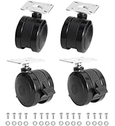 4 Pack 69828 69827 Locking Caster for Weber Spirit 200/300 Series Grills (Model Years 2013 and ne...