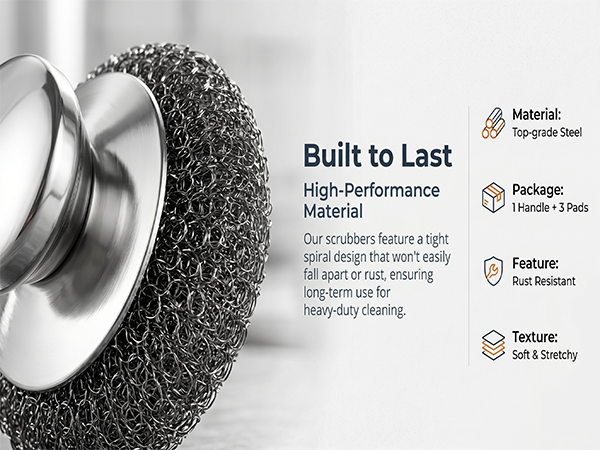 stainless steel scrubber