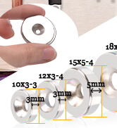 magnets with holes