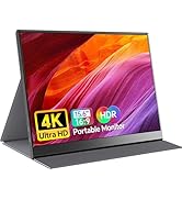 Anyuse 4K Portable Monitor 15.6" 3840x2160 UHD USB-C HDMI Laptop Monitor, 100% RGB IPS Computer G...
