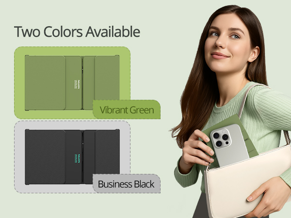 Two Colors Available - Vibrant Green and Business Black