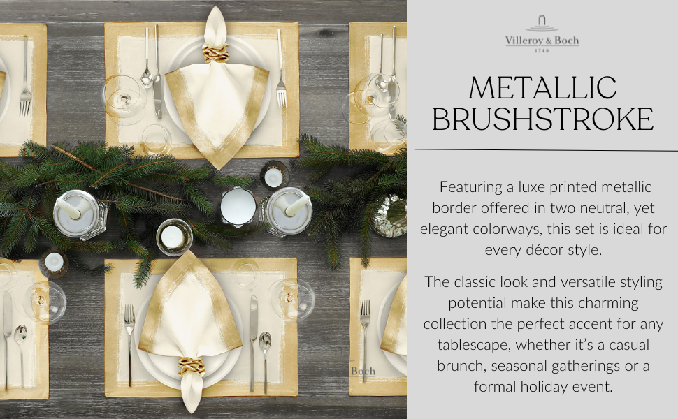 lenox ivory formal napkin bach tablecloth sparkle vilroy elrene home fashions table cotton placemats