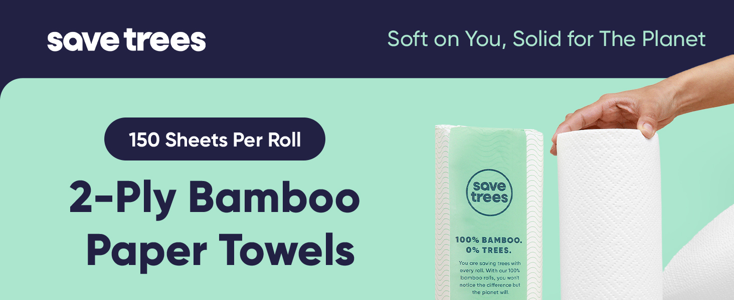 bamboo paper towels kitchen roll recycled towel super plant based disposable tree free products