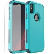 X-belmox for iPhone XR Case [Dropproof] [Shockproof] 3-Layers Heavy Duty Drop Protection Case Cov...