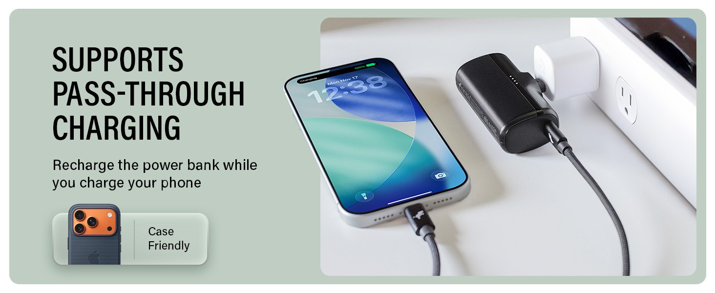 Phone Power Bank for iPhone 17/16/15/14/13 Galaxy iPad Airpods Pixel