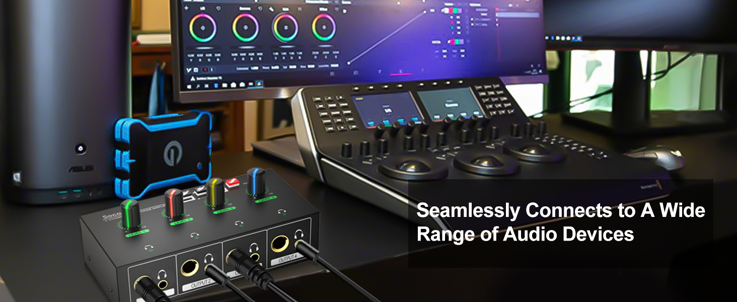 headphone amplifier headphone amps mixer preamp 4 channel amp multi headphone splitter dac amp