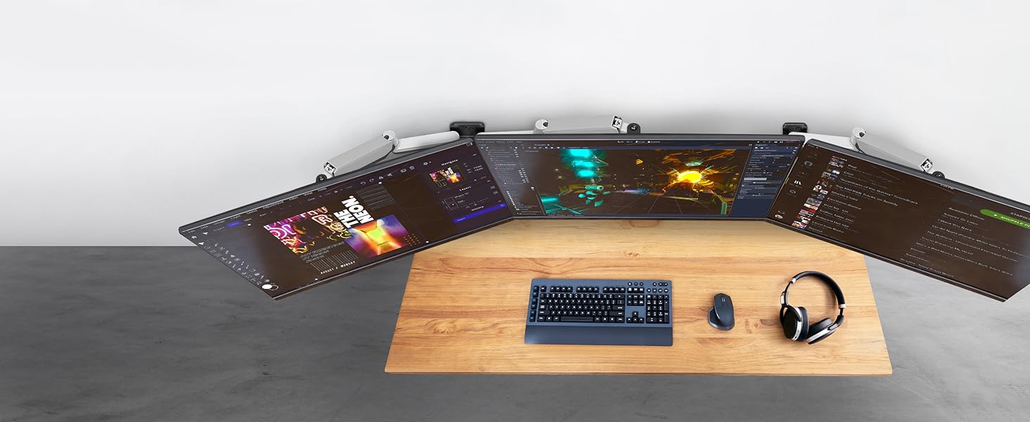 Triple mount surround setup