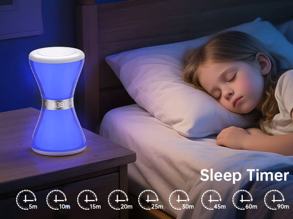 night light alarm clock