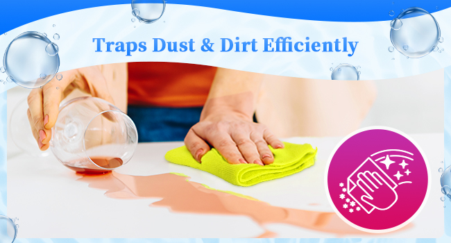 Traps Dust &amp;amp; Dirt E?ciently
