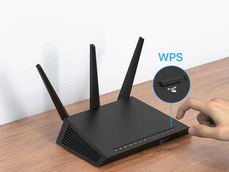 WiFi to Ethernet Adapter WPS Setup Step 1 Press the WPS Button on Your WiFi Router