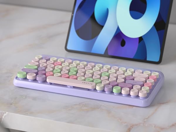 bluetooth wireless keyboard pink