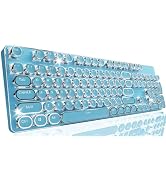 SEUNKWANG EWEADN TK950 Typewriter Keyboard Wireless Mechanical Keyboard, 104 Keys Aesthetic Typew...