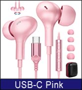 USB C Headphones with Mic Wired Earbuds for Samsung S24 S23 S22 iPhone 16 15, Magnetic Type C Ear...