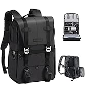 K&amp;F CONCEPT Camera Backpack, Camera Bags for Photographers Dslr Cameras Compatible for Canon Niko...