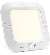 LINEWAY Motion Sensor Light LED Ceiling Light Battery Operated Indoor LED Ceiling Light with Batt...