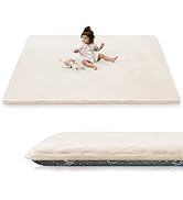 PAPAMAT 1.5" Thick Baby Play Mat for Floor, 59x79 Playpen Mat, Pro Soft Flannel Foam Mats Toddler...
