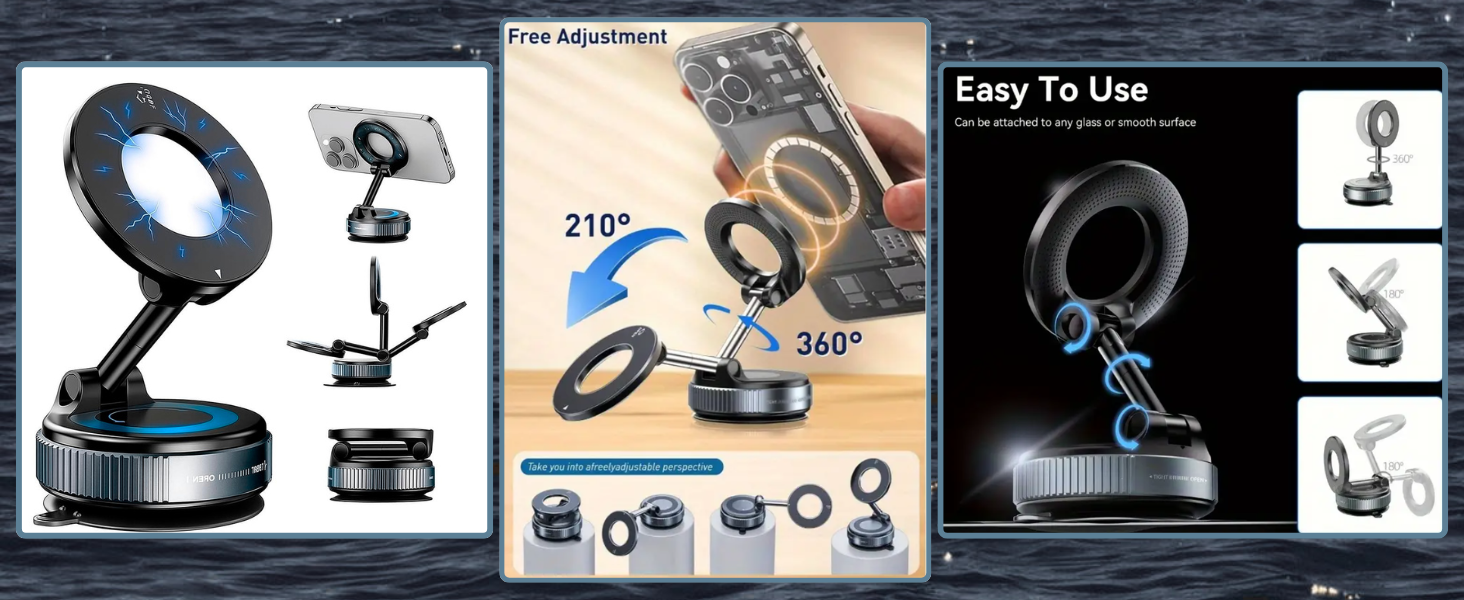 Car Phone Holder Mount - Rotatable and Adjustable