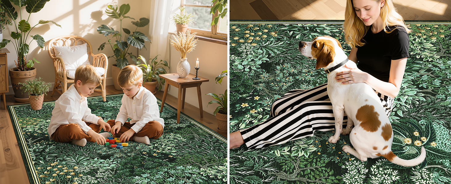 botanical rug