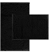 Bathroom Rugs Set 2 Piece Thick Chenille Bath Mats,Soft Quick Dry Bathroom Mats Plush Absorbent B...