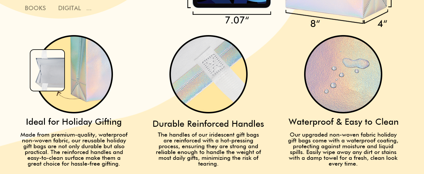 Gift bags with handles