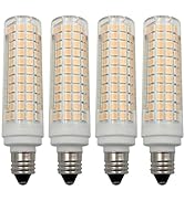 Edearkar 15W E11 LED Bulb Dimmable 136LEDs 150W Halogen Bulbs Equivalent, 1500lm, 110V, Warm Whit...