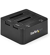 StarTech.com Dual-Bay USB 3.0 To SATA Hard Drive Docking Station, USB Hard Drive Dock, External 2...