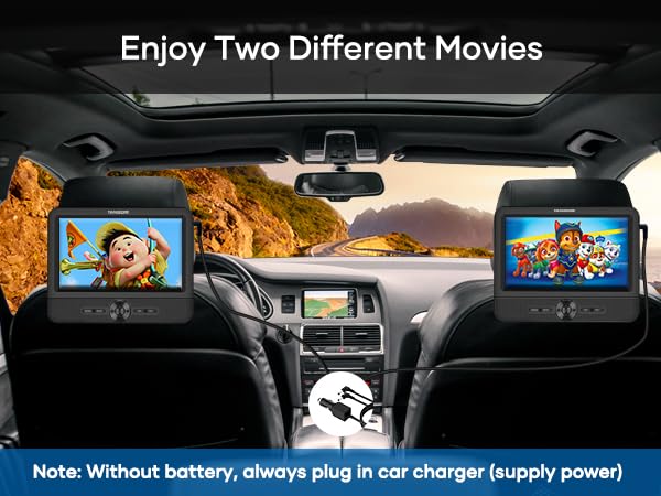 car dvd player dual screen
