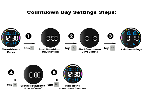 digital clock wall mount