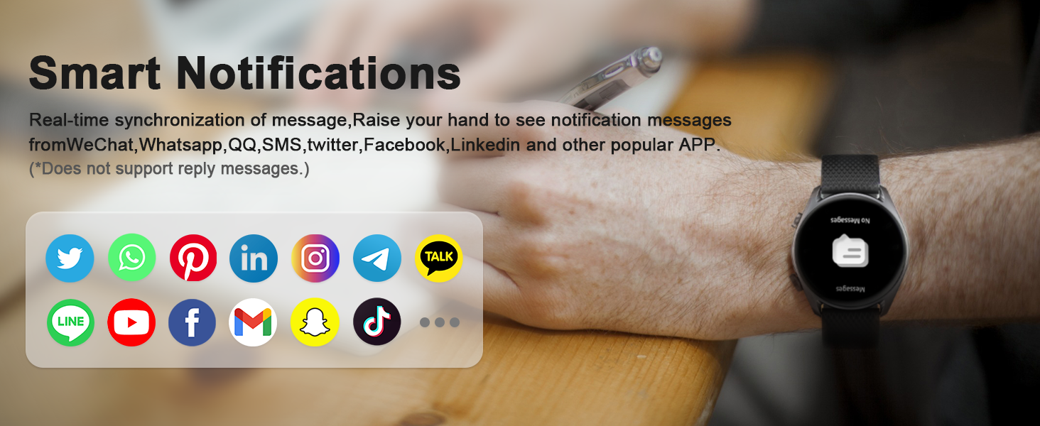 This fitness watch can also push smart notifications from various popular APP applications