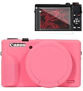 Frevyve Case for Canon G7X Mark III Camera, Soft Silicone Protective Case, Slim Fit Sleeve with R...
