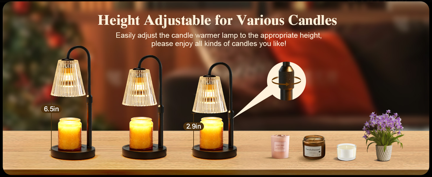 candle warmer lamp with timer dimmer candle wax warmer for home decor birthday gifts for women mom