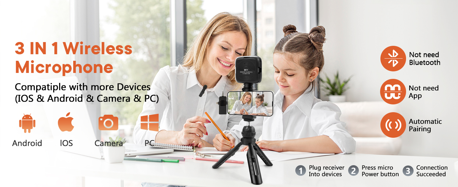 Kalofaye Vlogging Kit for iPhone, Android with Tripod