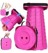 Fishboy Upgraded Square Collapsible Stool for Adults,Portable Retractable Folding Telescoping Fol...