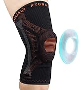 Knee Braces for Knee Pain, PTUNA Compression Knee Sleeve with Patella Gel Pad &amp; Side Stabilizers ...