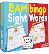 THE BAMBINO TREE Sight Word Bingo Game Level 1 and Level 2 - Learn to Read Vocabulary for Prescho...